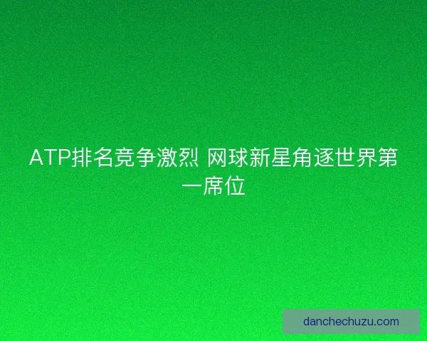 ATP排名竞争激烈 网球新星角逐世界第一席位