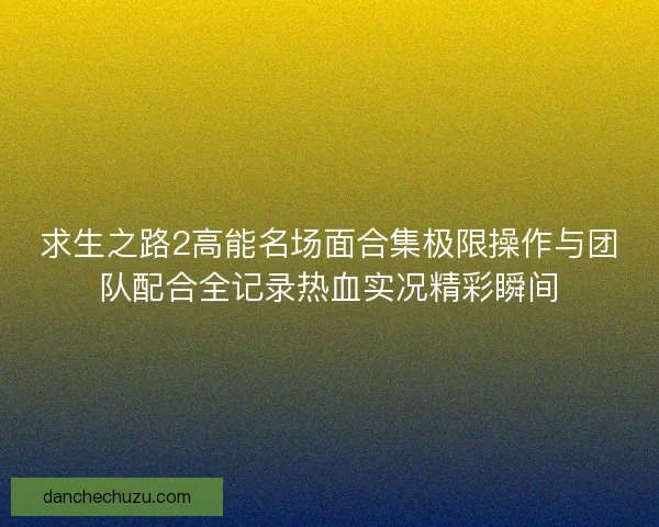 求生之路2高能名场面合集极限操作与团队配合全记录热血实况精彩瞬间